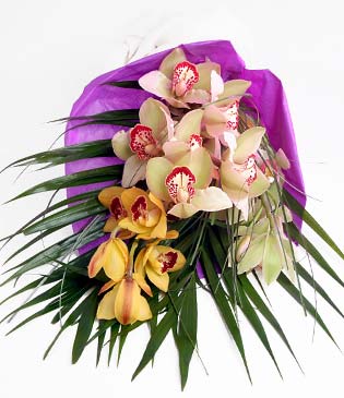  Bursa cicekciler , cicek siparisi  1 adet dal orkide buket halinde sunulmakta